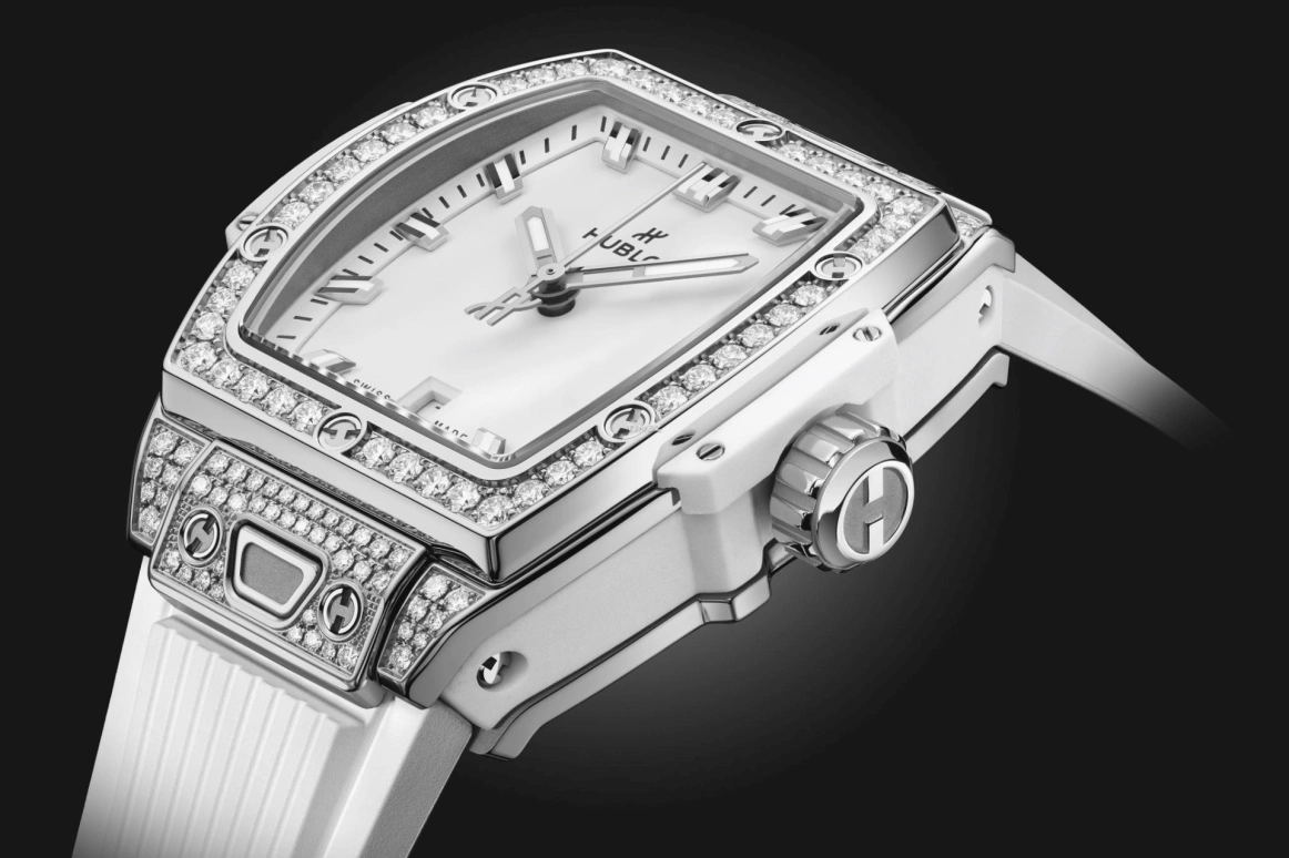 Hublot,Spirit of Big Bang 32mm,32mm,Stainless Steel,White,Day,Sapphire,Rectangular,682,682.SE.2010.RW.1604