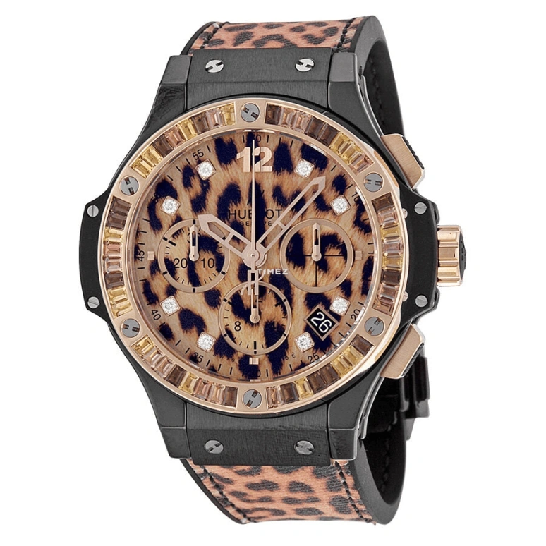Hublot,Big Bang 41mm,41mm,Rose Gold,Ceramic,Brown,Yellow,Automatic,Chronograph,Day,341,341.CP.7610.NR.1976