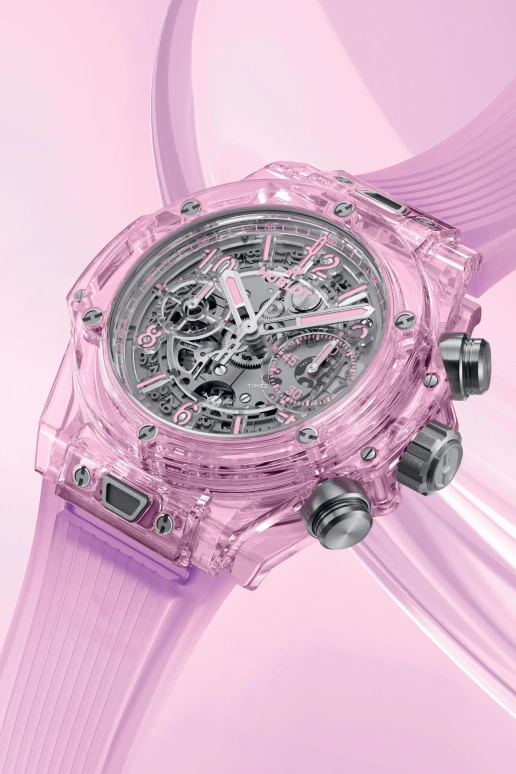 Hublot,Big Bang 42mm,42mm,Sapphire,Pink Red,Grey,Automatic,Chronograph,Day,Flyback,Column Wheel,72hours,In-house Caliber,441,441.JP.4890.RT