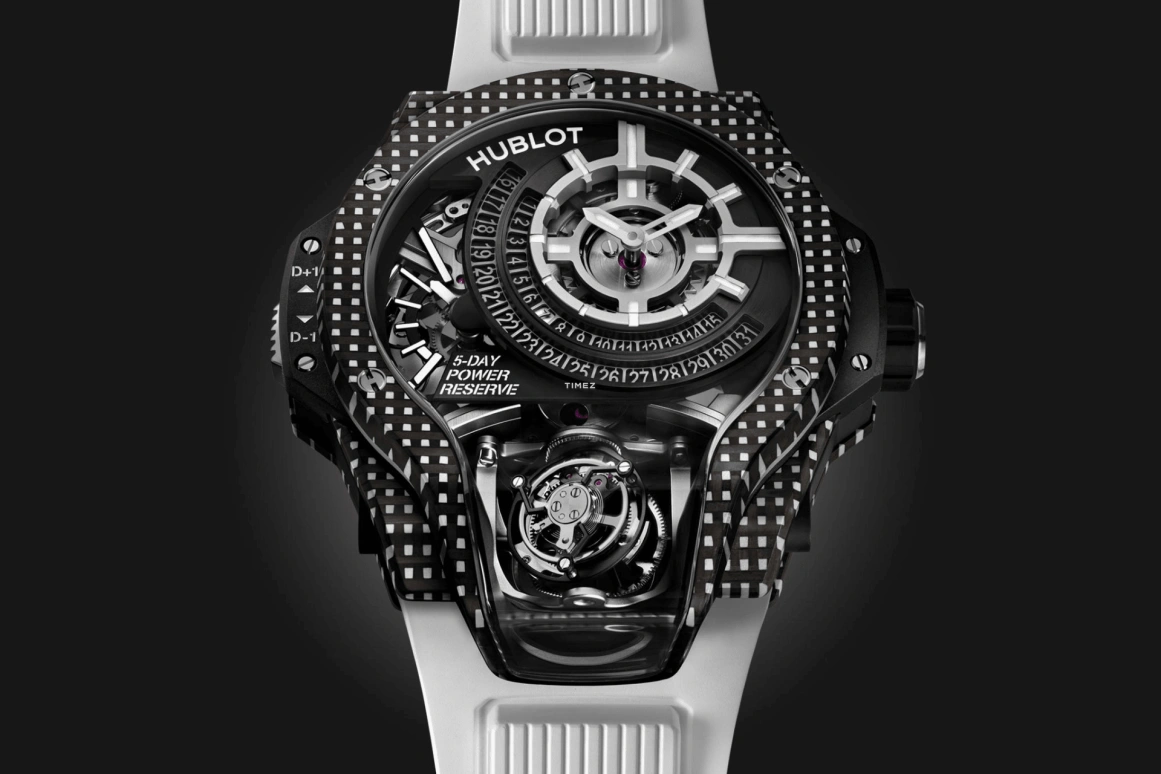 Hublot,MP 49mm,49mm,Carbon,Black,Power Reserve Indicator,Tourbillon,Sapphire,909,909.QDW.1120.RX