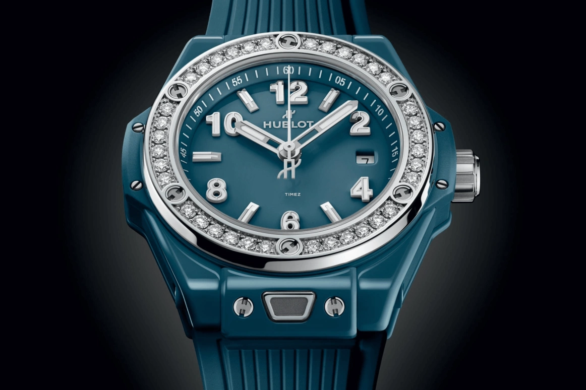 Hublot,Big Bang 33mm,33mm,Ceramic,Blue,Automatic,Day,40hours,485,485.ES.5171.RX.1204