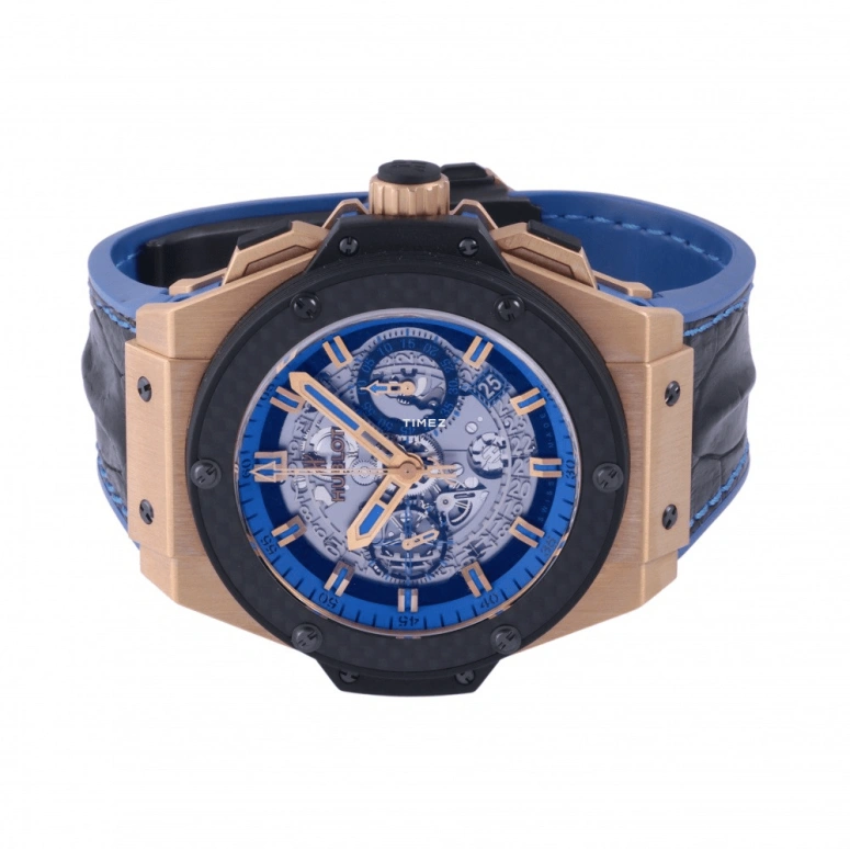 Hublot,King Power 48mm,48mm,Rose Gold,Luminous,Blue,Automatic,72hours,In-house Caliber,701,701.OQ.0119.HR