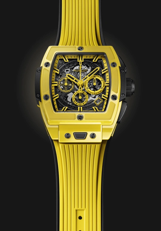 Hublot,Spirit of Big Bang 42mm,42mm,Ceramic,Black,Yellow,Chronograph,Day,Sapphire,642,642.CY.011Y.RX