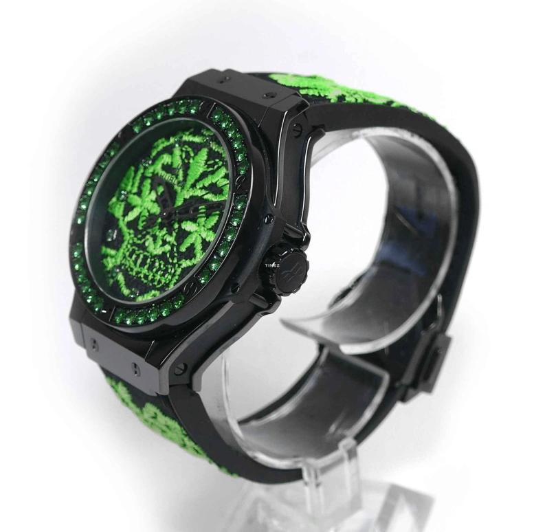 Hublot,Big Bang 41mm,41mm,Ceramic,Green,Automatic,42hours,In-house Caliber,343,343.CG.6590.NR.1222
