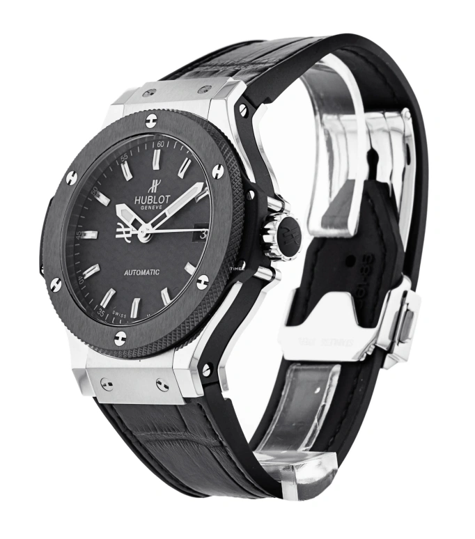 Hublot,Big Bang 38mm,38mm,Stainless Steel,Black,Automatic,42hours,In-house Caliber,365,365.SM.1770.LR