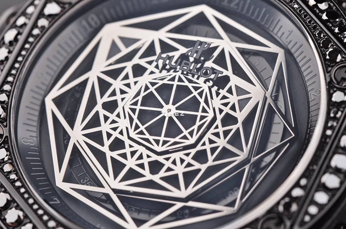 Hublot,Big Bang 45mm,45mm,Stainless Steel,Black,Automatic,Sapphire,Crystal Glass,Round,415,415.CX.1114.VR.1700.MXM17