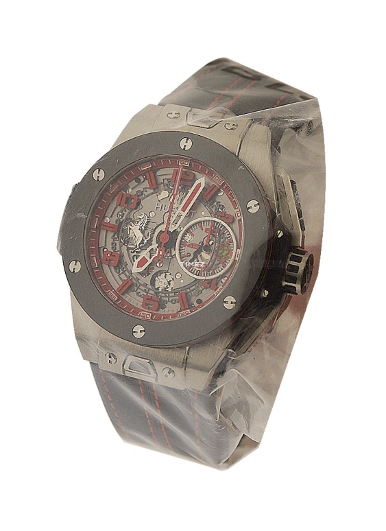 Hublot,Big Bang 45.50mm,45.50mm,Titanium,Red,Grey,Skeleton,Automatic,Chronograph,Day,401,401.NM.0123.VR.ENG13