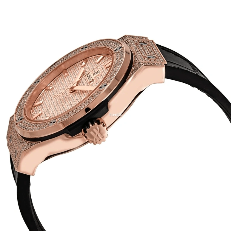 Hublot,Classic Fusion 38mm,38mm,Rose Gold,Yellow,Silver White,Rose Gold,Automatic,Day,42hours,565,565.OX.9010.LR.1704