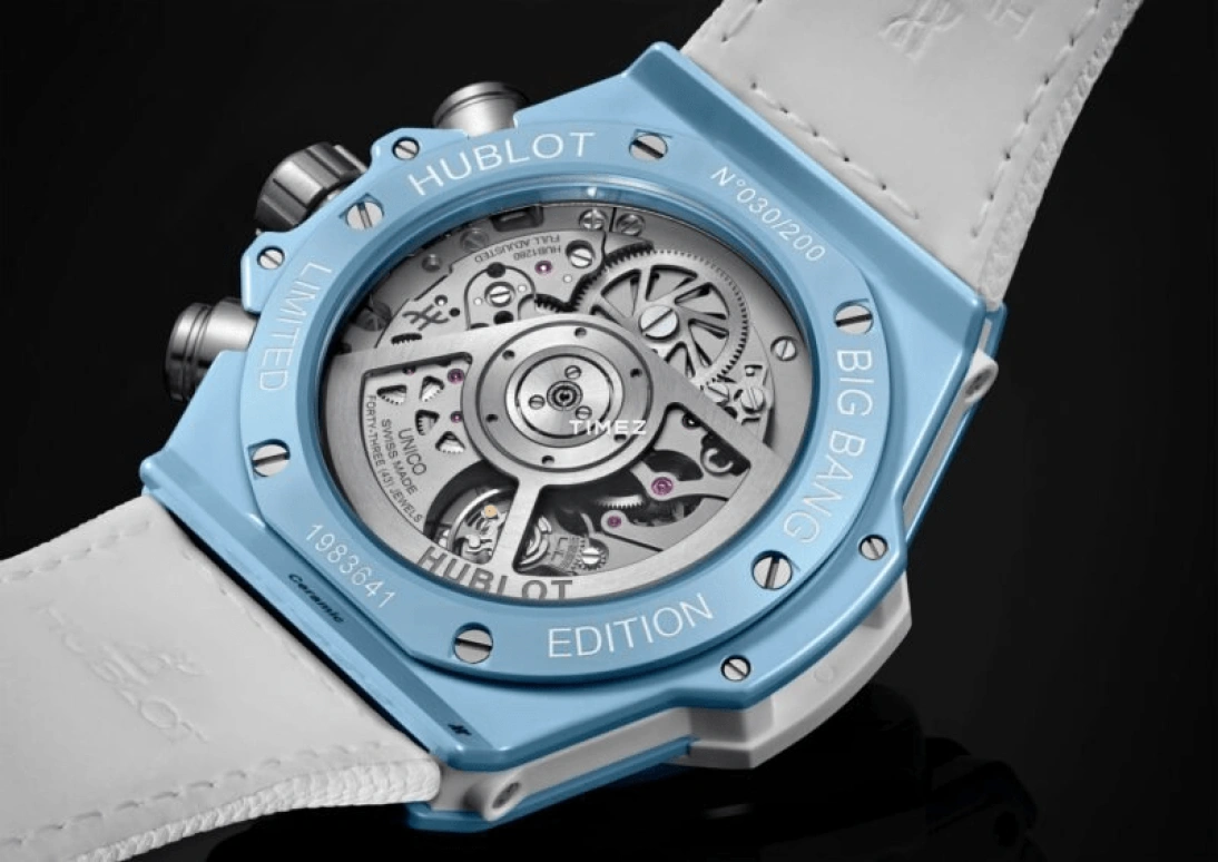 Hublot,Big Bang 42mm,42mm,Ceramic,Sky Blue,Skeleton,Automatic,Chronograph,Day,441,441.EX.5120.RX