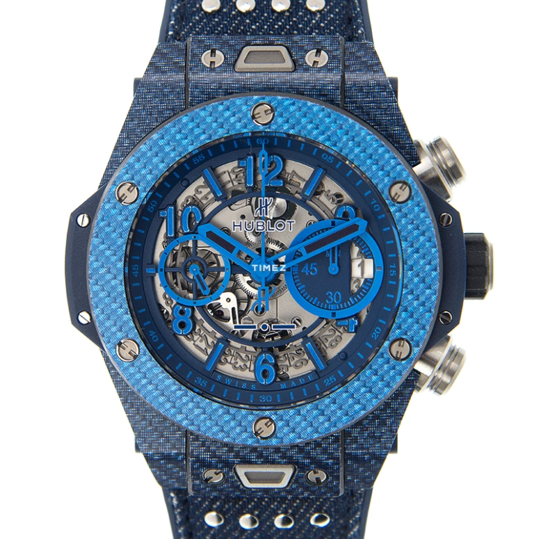 Hublot,Big Bang 45mm,45mm,Carbon,Silver,Automatic,Chronograph,Day,411,411.YL.5190.NR.IT115