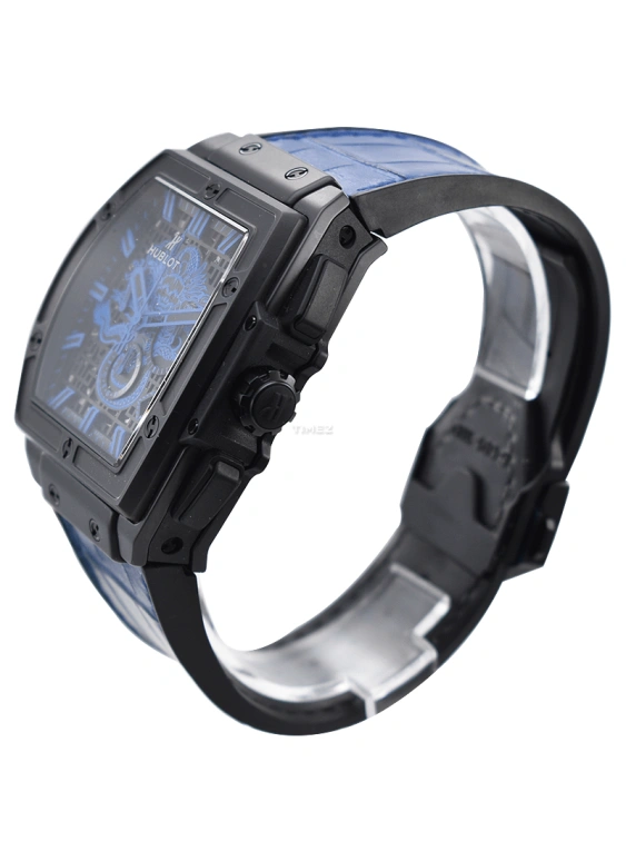 Hublot,Spirit of Big Bang 47.70x56.30mm,47.70x56.30mm,Ceramic,Black,Blue,Automatic,Chronograph,Day,601,601.CI.1190.LR.BLF16