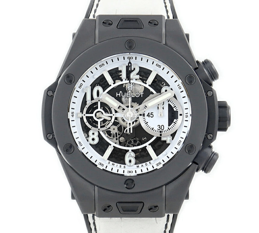 Hublot,Big Bang 45mm,45mm,Ceramic,White,Skeleton,Automatic,Chronograph,Day,Flyback,411,411.CI.2010.LR.JPN16