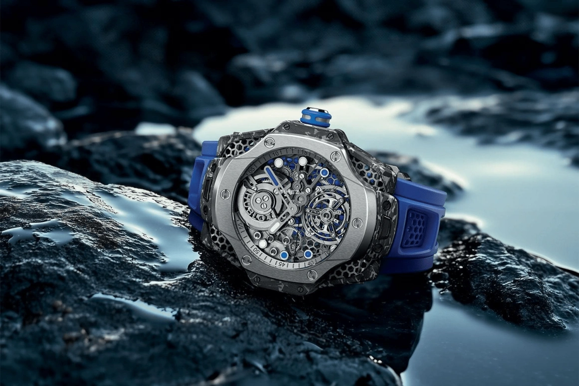 Hublot,Big Bang 44mm,44mm,Titanium,Carbon,Grey,Automatic,Tourbillon,72hours,428,428.NQ.0100.RX.SRA24