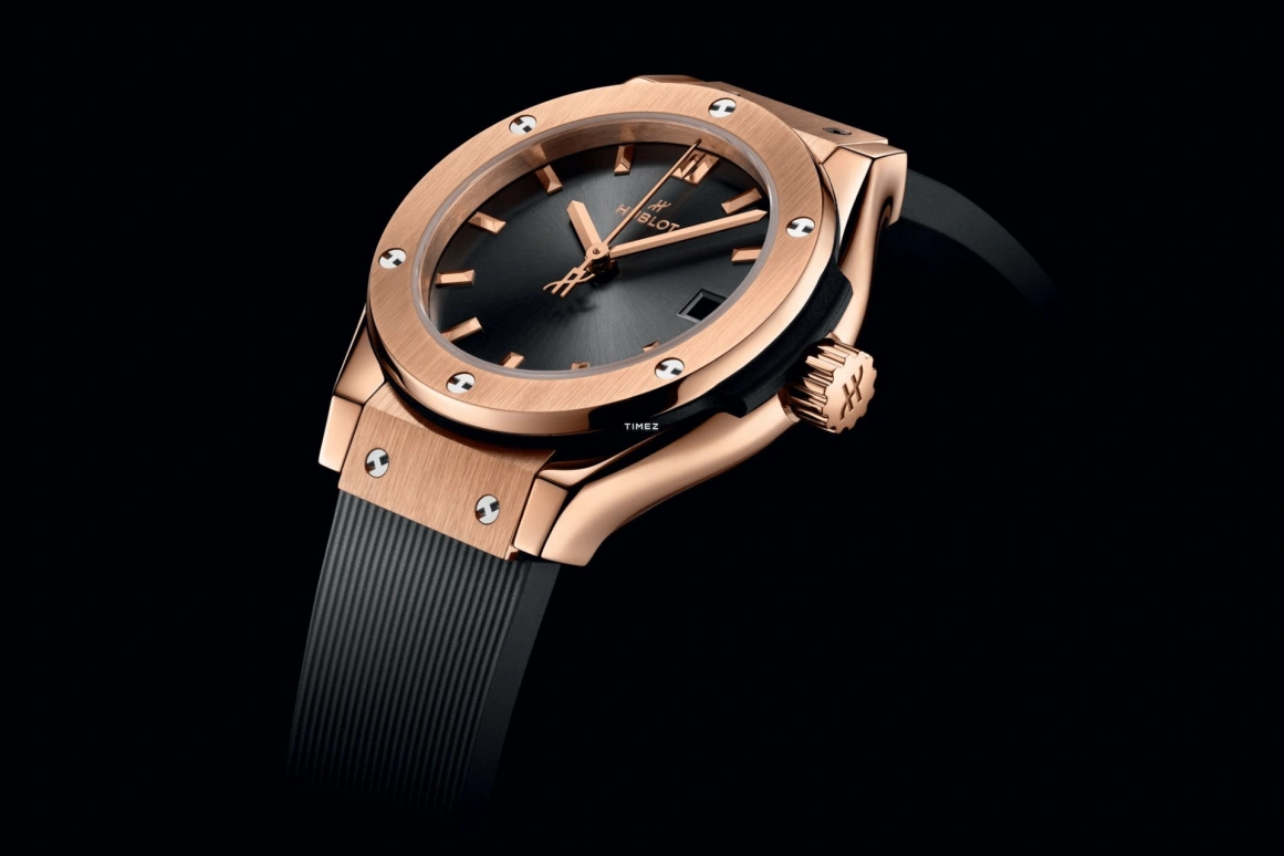 Hublot,Classic Fusion 29mm,29mm,KING GOLD,Grey,Quartz,Day,In-house Caliber,591,591.OX.7080.RX