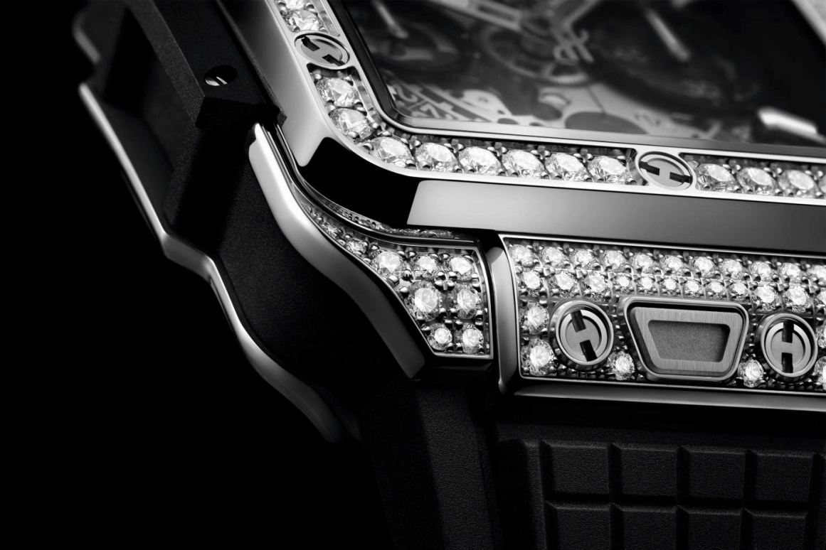 Hublot,Square Bang 42mm,42mm,Titanium,Skeleton,Chronograph,Day,Flyback,821,821.NX.0170.RX.1604