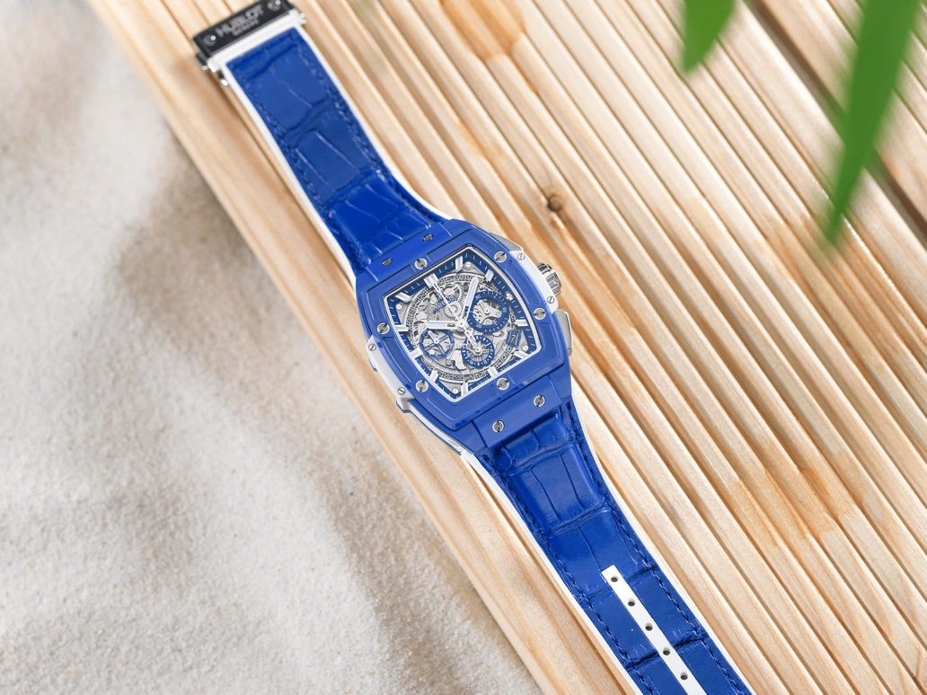 Hublot,Spirit of Big Bang 42mm,42mm,Ceramic,Blue,Skeleton,Automatic,50hours,In-house Caliber,641,641.EX.5129.LR