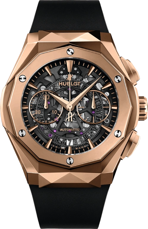 Hublot,Classic Fusion 45mm,45mm,Titanium,Skeleton,Black,Rose Gold,Automatic,42hours,In-house Caliber,525,525.OX.0180.RX.ORL18