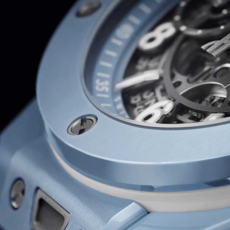 Hublot,Big Bang 42mm,42mm,Ceramic,Sky Blue,Skeleton,Automatic,Chronograph,Day,441,441.EX.5120.RX