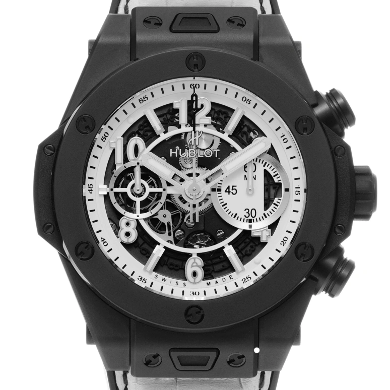 Hublot,Big Bang 45mm,45mm,Ceramic,White,Skeleton,Automatic,Chronograph,Day,Flyback,411,411.CI.2010.LR.JPN16
