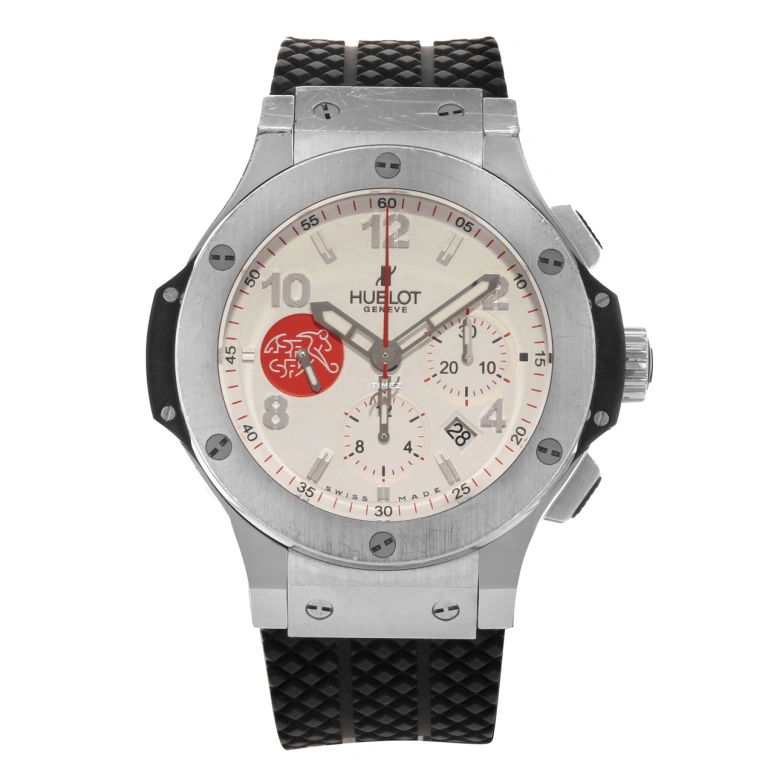 Hublot,Big Bang 44mm,44mm,Stainless Steel,White,Automatic,Chronograph,Day,301,301.SX.230.RX.ASF02