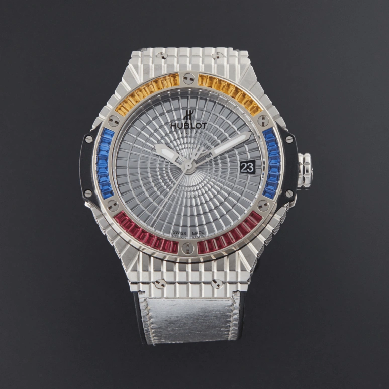 Hublot,Big Bang 41mm,41mm,Stainless Steel,Grey,Silver,Automatic,Day,Sapphire,Glass,346,346.SX.0870.VR.1990.VEN14