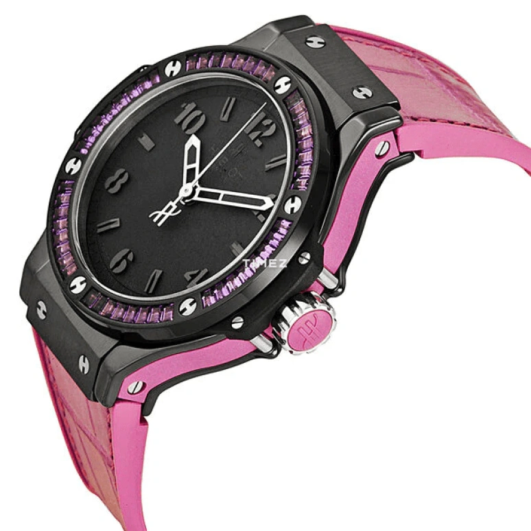 Hublot,Big Bang 38mm,38mm,Ceramic,Crystal,Black,Quartz,Sapphire,Crystal Glass,Round,361,361.CV.1110.LR.1905