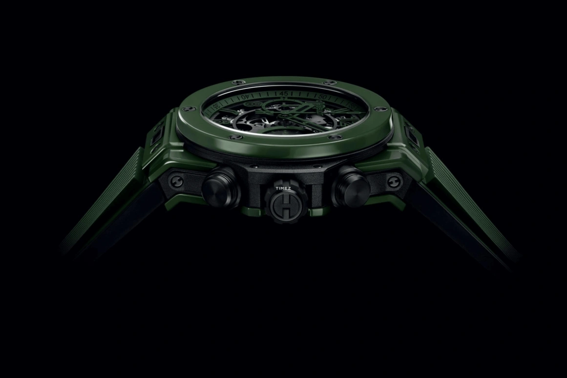Hublot,Big Bang 42mm,42mm,Ceramic,Green,Grey,Automatic,Chronograph,Day,Flyback,Column Wheel,72hours,In-house Caliber,441,441.GX.5210.RX