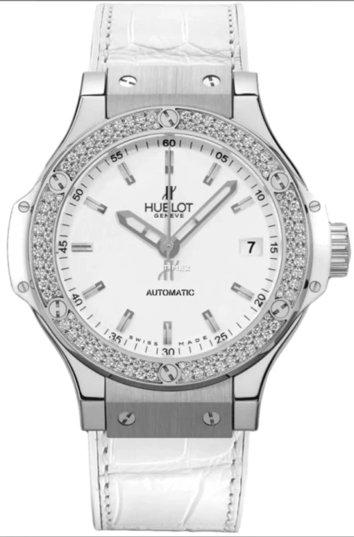 Hublot,Big Bang 38mm,38mm,Stainless Steel,White,Automatic,Day,Sapphire,Crystal Glass,365,365.SE.2110.LR.1104