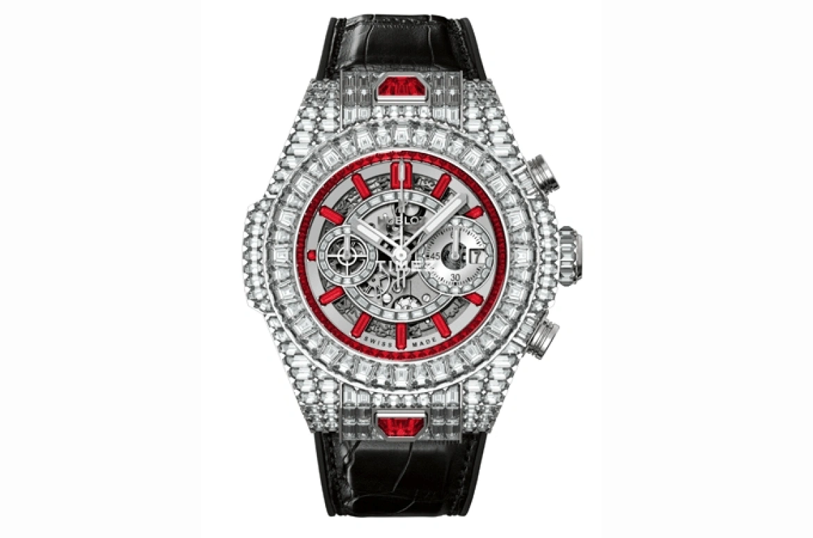 Hublot,Big Bang 45mm,45mm,White Gold,Silver,Automatic,Chronograph,Day,411,411.WX.9042.LR.9942