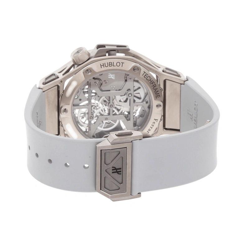 Hublot,MP 45mm,45mm,Titanium,White Gold,Silver,Handwound,Chronograph,Tourbillon,408,408.JW.0123.RX