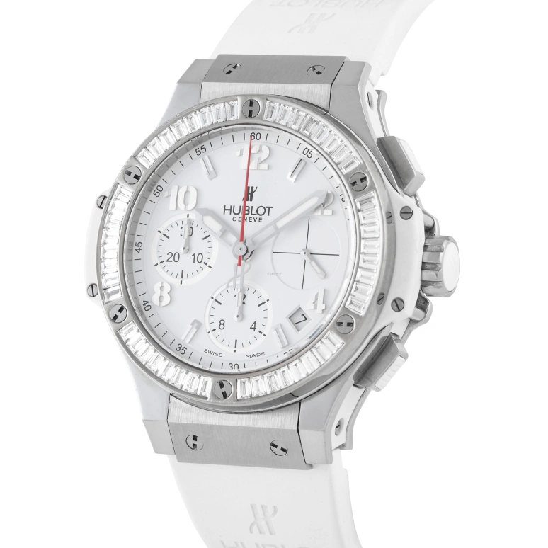 Hublot,Big Bang 41mm,41mm,Stainless Steel,White,Automatic,Chronograph,Day,341,341.SE.2314.LS.194
