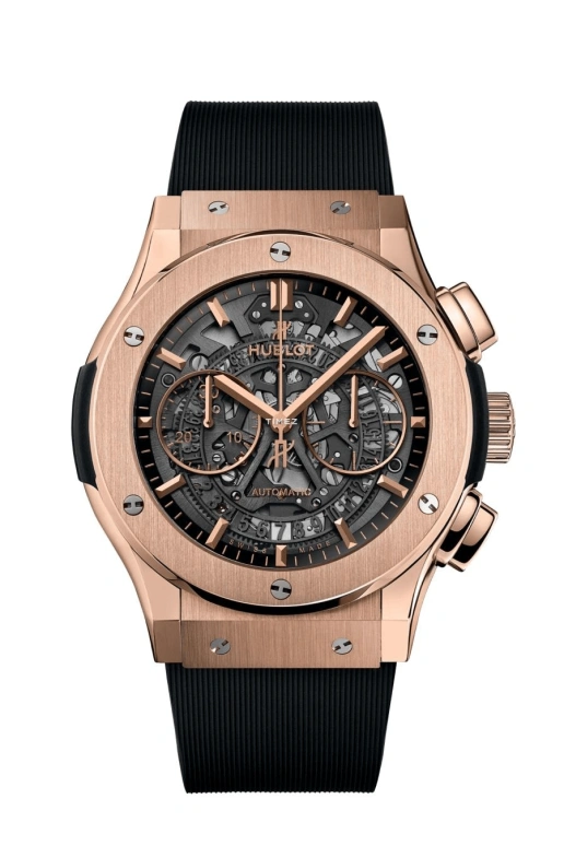Hublot,Classic Fusion 45mm,45mm,KING GOLD,Grey,Automatic,Chronograph,Day,525,525.OX.0180.RX