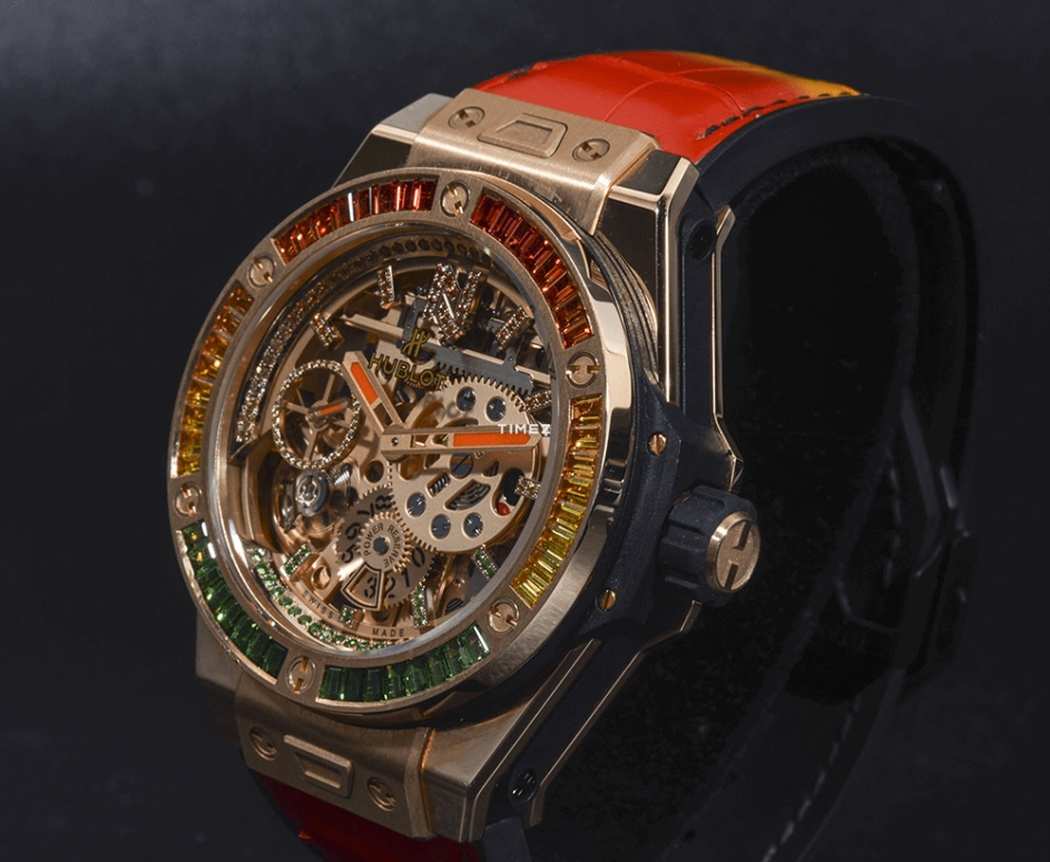 Hublot,Big Bang 45mm,45mm,KING GOLD,Yellow,Orange,Green,Handwound,Power Reserve Indicator,240hours,414,414.OX.4010.LR.4096.NJA18