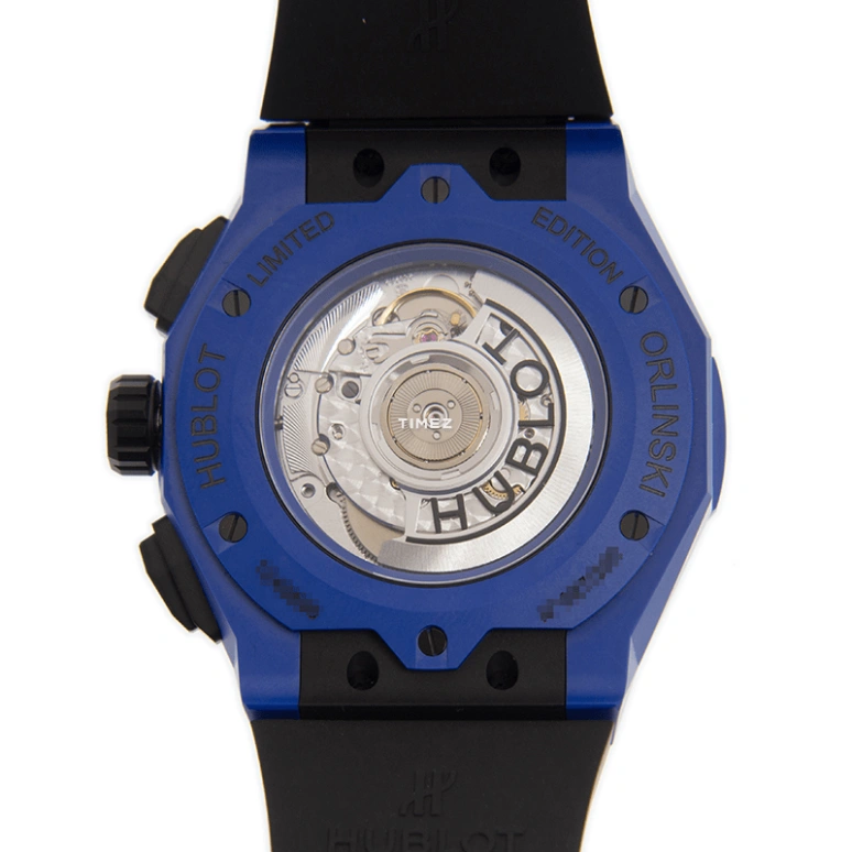 Hublot,Classic Fusion 45mm,45mm,Stainless Steel,Transparent,Automatic,Chronograph,Day,525,525.EX.0179.RX.0RL18