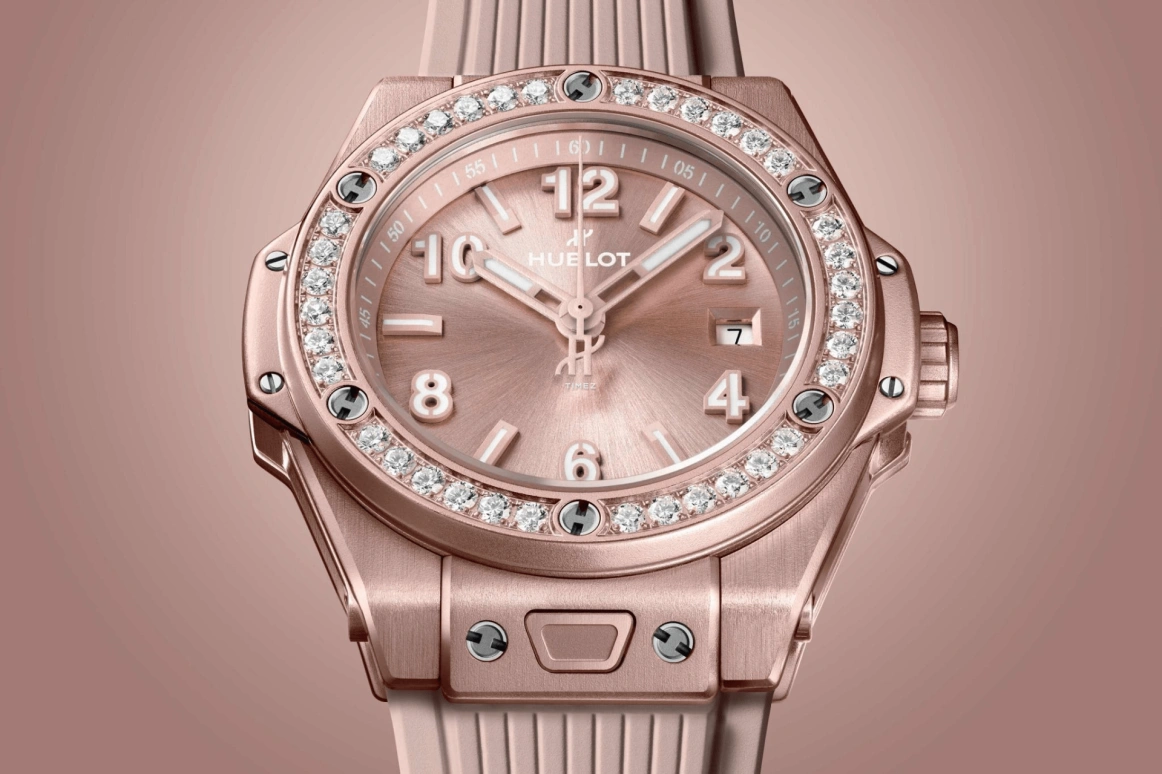 Hublot,Big Bang 33mm,33mm,Aluminium,Pink,Automatic,Day,40hours,485,485.UP.7320.RX.1204.JPN