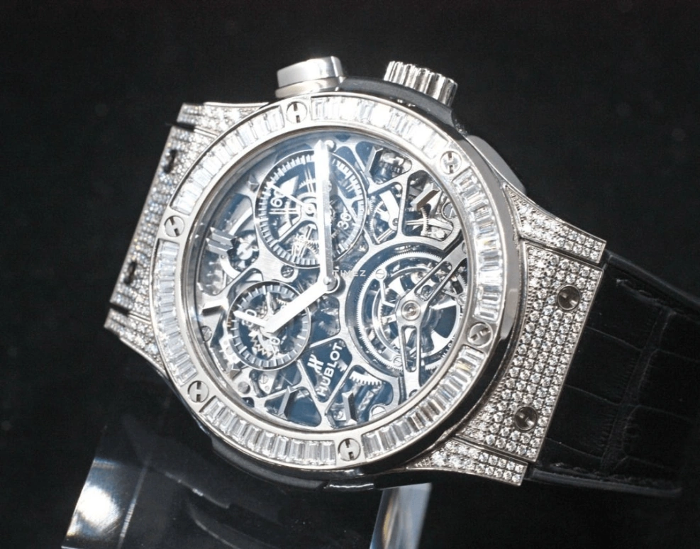 Hublot,Classic Fusion 45mm,45mm,Titanium,Skeleton,Automatic,Chronograph,Tourbillon,506,506.NX.0170.LR.0904