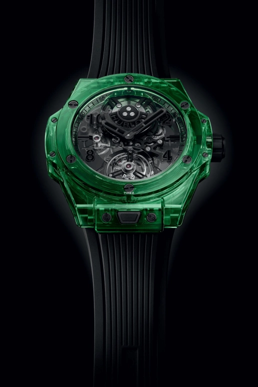Hublot,Big Bang 44mm,44mm,Sapphire Aluminium oXide and rare Earth Mineral,Black,Transparent,Automatic,Tourbillon,72hours,429,429.JG.0110.RT