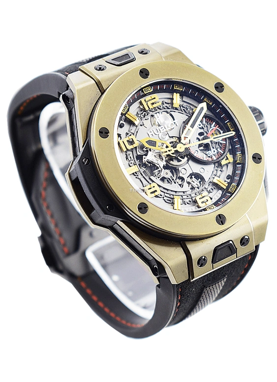 Hublot,Classic Fusion 45mm,45mm,Magic Gold,Black,Skeleton,Automatic,Chronograph,Day,401,401.MX.0123.GR