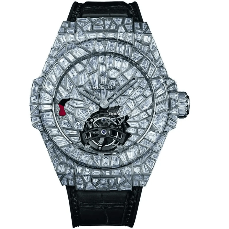 Hublot,Big Bang 45mm,45mm,White Gold,Silver,Handwound,Power Reserve Indicator,Tourbillon,Khamzat Chimaev,405,405.WX.9204.LR.9904