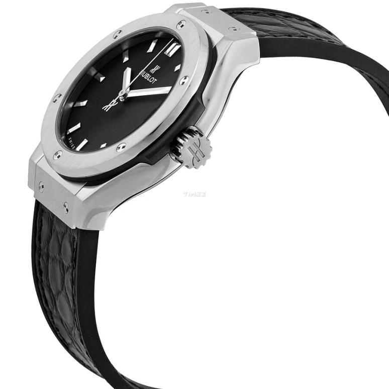 Hublot,Classic Fusion 33mm,33mm,Stainless Steel,Black,Quartz,Day,Sapphire,Crystal Glass,581,581.NX.1171.LR
