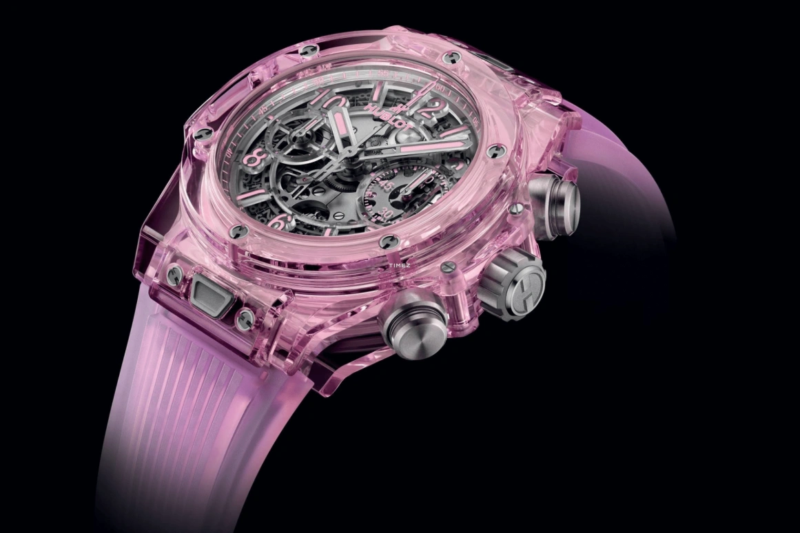 Hublot,Big Bang 42mm,42mm,Sapphire,Pink Red,Grey,Automatic,Chronograph,Day,Flyback,Column Wheel,72hours,In-house Caliber,441,441.JP.4890.RT