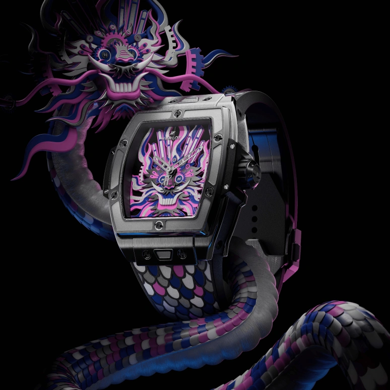 Hublot,Spirit of Big Bang 42mm,42mm,Titanium,Purple,Automatic,50hours,In-house Caliber,646,646.NX.6600.RX.CHF24