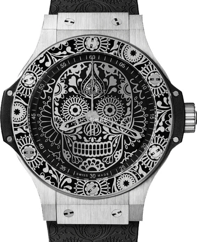 Hublot,Big Bang 44mm,44mm,Stainless Steel,Black,White,Automatic,42hours,In-house Caliber,316,316.SX.4310.RX.MEX17