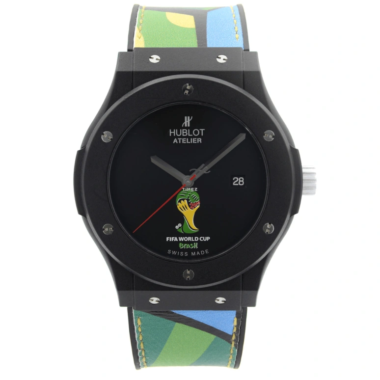 Hublot,Big Bang 45mm,45mm,Plastic,Black,Quartz,Day,Sapphire,Crystal Glass,500,500.XI.1100.VR.FIF14