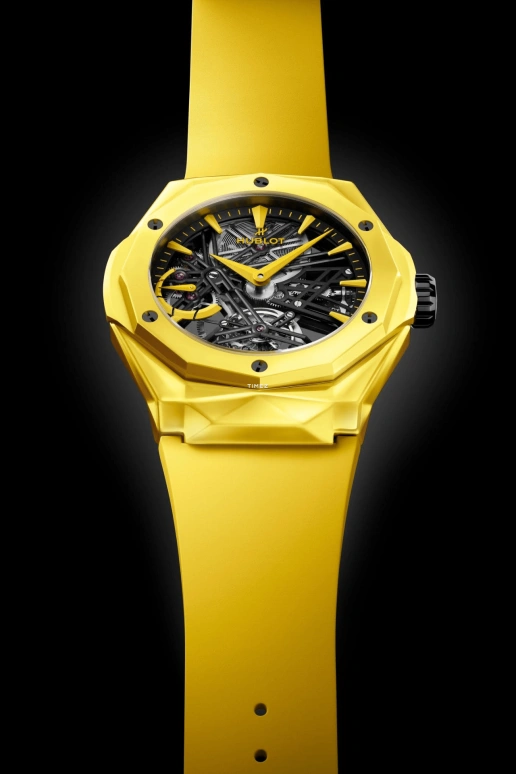 Hublot,Classic Fusion 45mm,45mm,Ceramic,Skeleton,Black,Handwound,Power Reserve Indicator,Tourbillon,505,505.CY.119Y.RX.ORL24