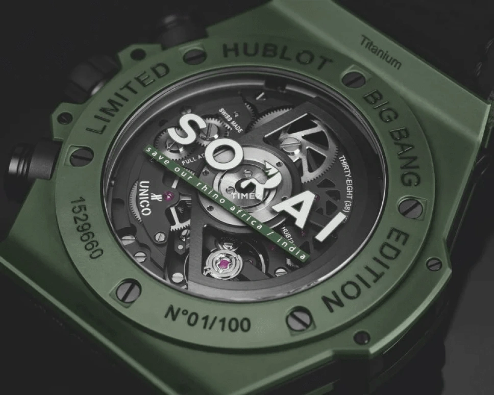Hublot,Big Bang 45mm,45mm,Ceramic,Luminous,White,Green,Automatic,72hours,In-house Caliber,411,411.GX.5220.NR.SOA21