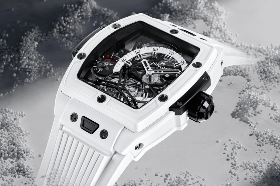 Hublot,Spirit of Big Bang 42mm,42mm,Ceramic,Skeleton,Grey,Handwound,Power Reserve Indicator,Tourbillon,645,645.HX.2010.RW.HCH24