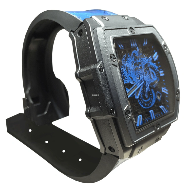 Hublot,Spirit of Big Bang 47.70x56.30mm,47.70x56.30mm,Ceramic,Black,Blue,Automatic,Chronograph,Day,601,601.CI.1190.LR.BLF16