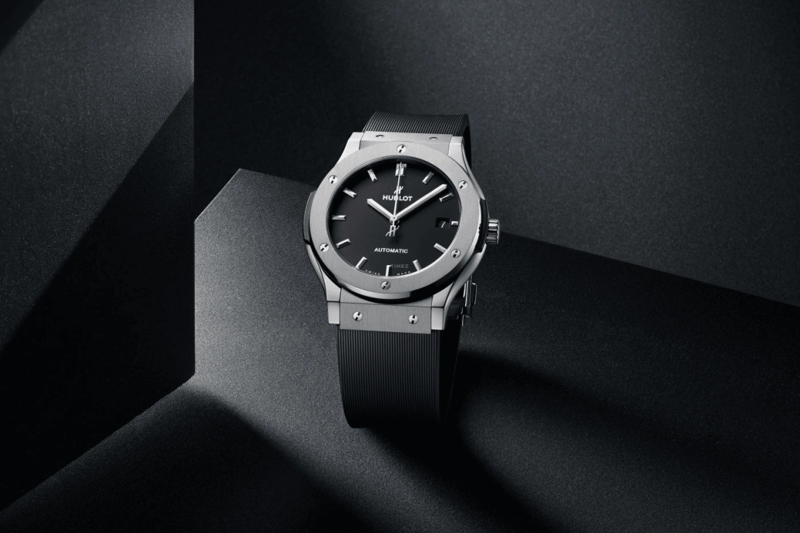 Hublot,Classic Fusion 45mm,45mm,Titanium Gold,Black,Automatic,42hours,In-house Caliber,511,511.NX.1171.RX