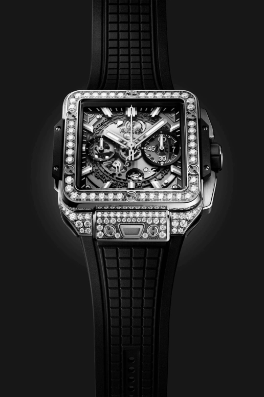 Hublot,Square Bang 42mm,42mm,Titanium,Skeleton,Chronograph,Day,Flyback,821,821.NX.0170.RX.1604